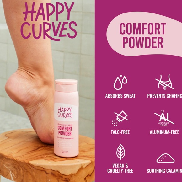 NEW HAPPY CURVES COMFORT POWDER FRAGRANCE-FREE - Picture 3 of 7